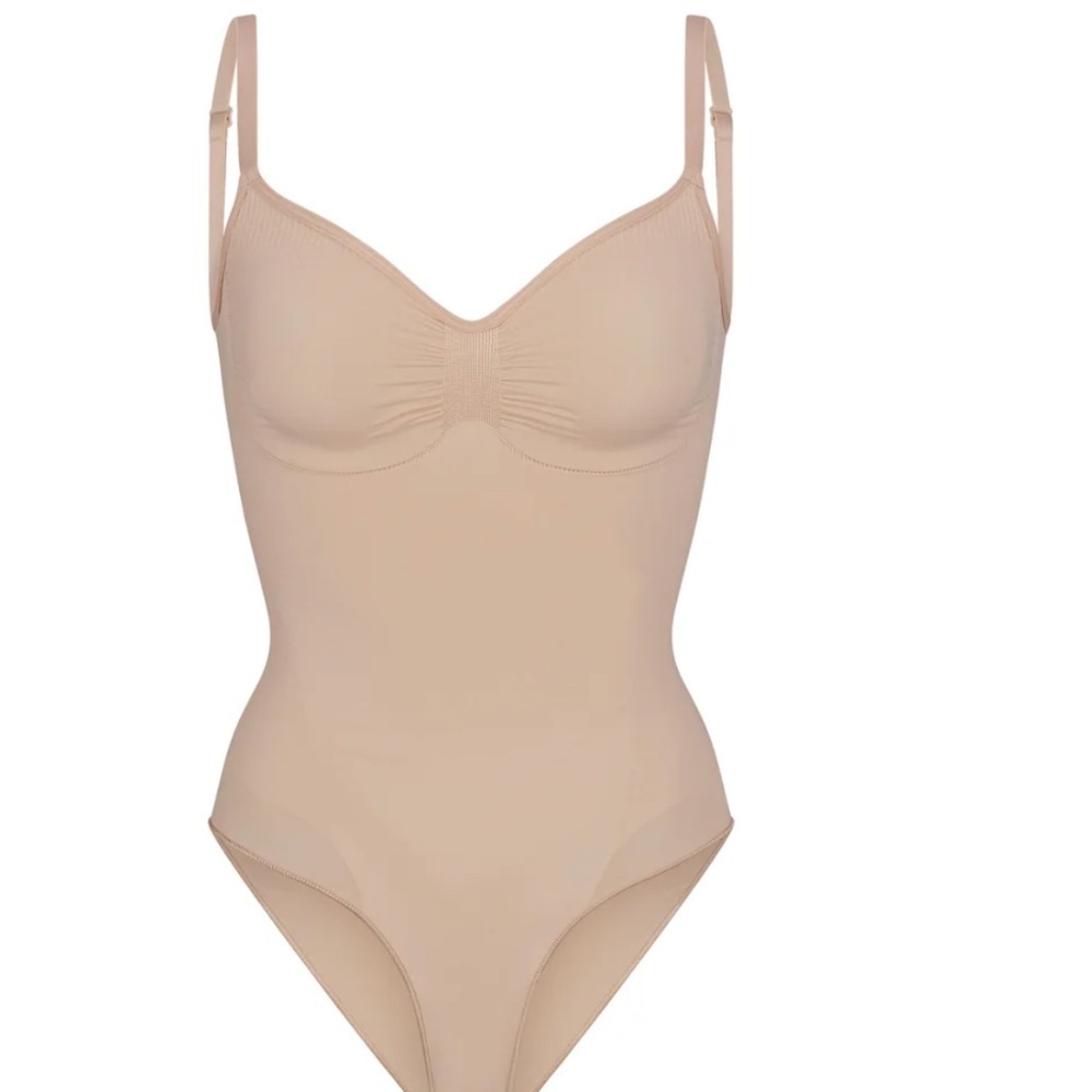 NEW Skims Seamless Sculpt Brief Body Suit Mica NWOT